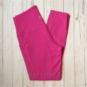 Lululemon Align High-Rise Pant with Pockets 25"
Sonic Pink Double-Lined Size 8